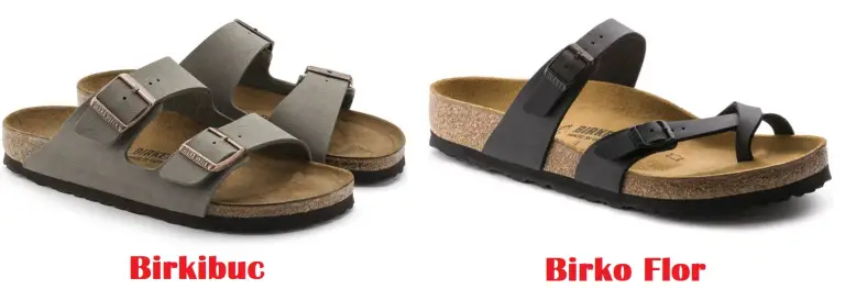 Birkenstock Birkibuc vs Birko Flor