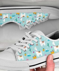 Blue Llama Shoes - Low Top Canvas