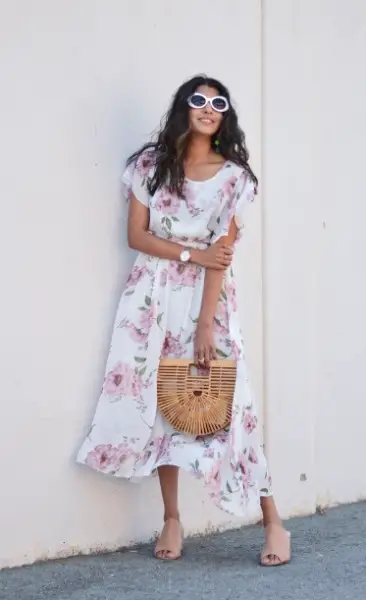 Wear Maxi dress with Mules