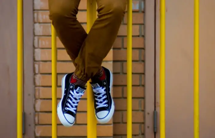 wearing Chinos with Sneakers