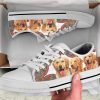 Ancient Golden Retriever Shoes - Golden Retriever Low Top Canvas Shoes
