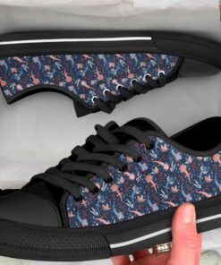Black Axolotl shoes - Axolotl Low Top Canvas shoes