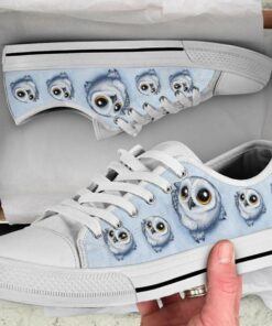 Blue Owl Shoes - Owl Low Top Canvas Shoes