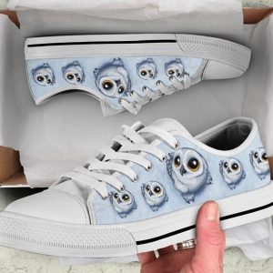 Blue Owl Shoes - Owl Low Top Canvas Shoes