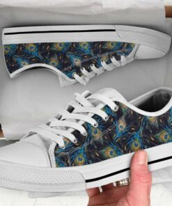 Blue Peacock Shoes - Peacock Low Top Canvas Shows