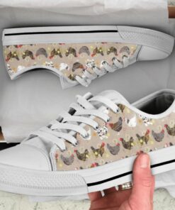 Breeds of Chicken Shoes - Chicken Low Top Canvas Shoes