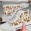 Brown Llama Shoes - Low Top Canvas