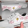 Cherry Blossom and Bee Shoes - Bee Low Top Canvas Shoes