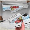 Christmas Golden Retriever Shoes - Golden Retriever Low Top Canvas Shoes