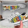 Colorful Beagle Shoes - Beagle Low Top Canvas Shoes