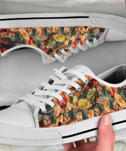 Colorful Bearded Dragon Shoes - Bearded Dragon Low Top Canvas Shoes