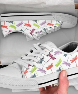 Colorful Dragonfly Shoes - Dragonfly Low Top Canvas Shoes