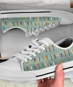 Colorful Fish Shoes - Fish Low Top Canvas Shoes