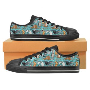 Cute Cartoon Ferret Shoes - Ferret Low Top Canvas Shoes