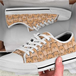 Cute Cartoon Hamster Shoes - Hamster Low Top Canvas Shoes