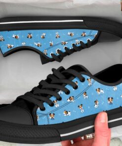 Cute Jack Russell Shoes - Jack Russell Low Top Canvas Shoes