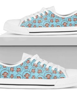 Cute Monkey Shoes - Monkey Low Top Canvas Shoes