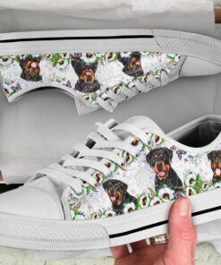 Daisy Rottweiler Shoes - Rottweiler Low Top Canvas Shoes