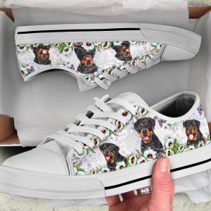 Daisy Rottweiler Shoes - Rottweiler Low Top Canvas Shoes