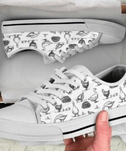 Drawing Duck Shoes - Duck Low Top Canvas Shoes