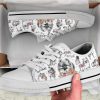 Drawing Pomeranian Shoes - Pomeranian Low Top Canvas Shoes