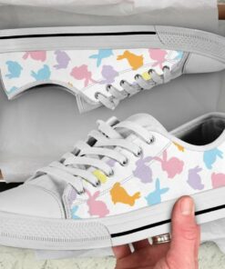 Easter Bunny Shoes - Rabbit Low Top Canvas Shoes