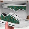 Green Peacock Shoes - Peacock Low Top Canvas Shoes