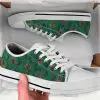 Green Peacock Shoes - Peacock Low Top Canvas Shoes