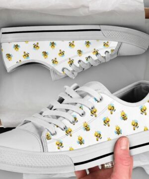 Honey Bee Shoes - Bee Low Top Canvas Shoes