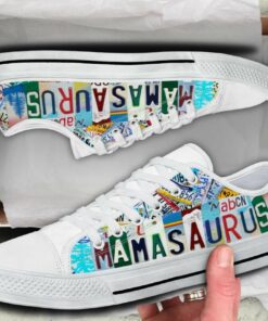 Mamasaurus Dinosaur Shoes - Dinosaur Low Top Shoes for Women
