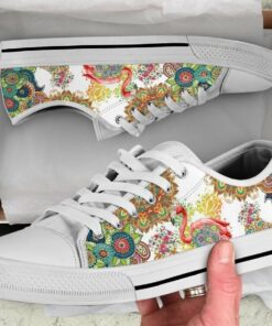 Mandala Flamingo Shoes - Flamingo Low Top Canvas Shoes