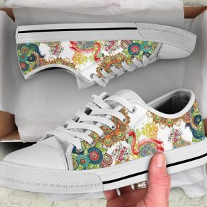 Mandala Flamingo Shoes - Flamingo Low Top Canvas Shoes