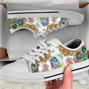 Mandala Parrot Shoes - Parrot Low Top Canvas Shoes