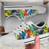 Many Colorful Parrot Shoes - Parrot Low Top Canvas Shoes