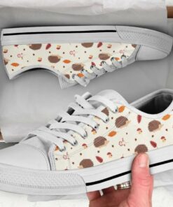 Maple Leaf Hedgehog Shoes - Hedgehog Low Top Canvas Shoes