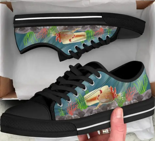 Natural Axolotl shoes - Axolotl Low Top Canvas shoes
