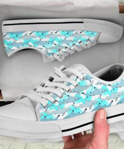 Ocean Shark Shoes - Shark Low Top Canvas Shoes