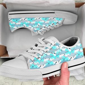 Ocean Shark Shoes - Shark Low Top Canvas Shoes