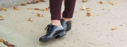 Oxfords with ankle pants
