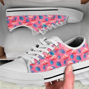 Pink Flamingo Shoes - Flamingo Low Top Canvas Shoes