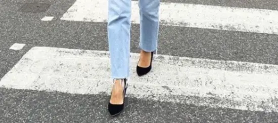 Pumps with straight leg jeans