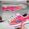 Rainbow Colorful Dolphin Shoes - Dolphin Low Top Canvas Shoes