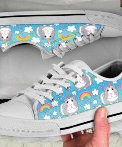 Rainbow Hamster Shoes - Hamster Low Top Canvas Shoes