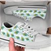 White Peacock Leather Shoes - Peacock Low Top Canvas Shoes