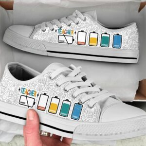 Battery Life of Teacher Shoes - Teacher Low Top Canvas Shoes