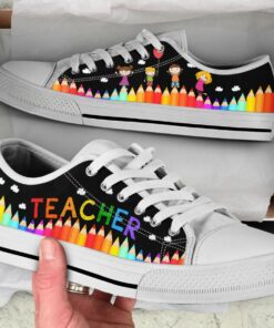 Crayon Teacher Shoes - Teacher Low Top Canvas Shoes