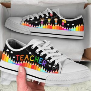 Crayon Teacher Shoes - Teacher Low Top Canvas Shoes
