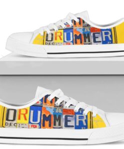 License Plate Drummer Shoes - Drummer Low Top Canvas Shoes