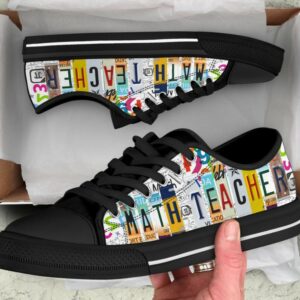 Math Teacher Shoes - Math Low Top Canvas Shoes