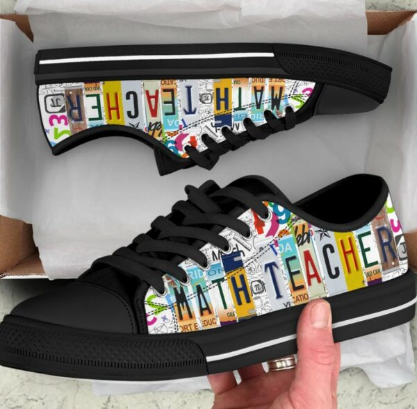 Math Teacher Shoes - Math Low Top Canvas Shoes